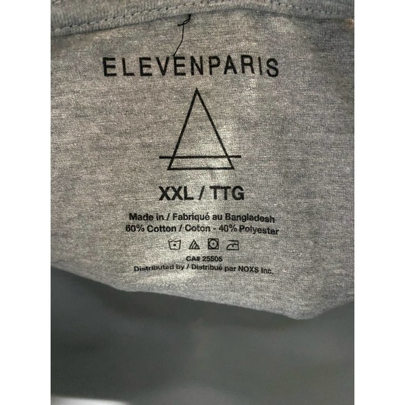 Eleven Paris Life is a Joke Paint Splatter Neck Short Sleeve Men's T-Shirt XXL - Picture 3 of 11